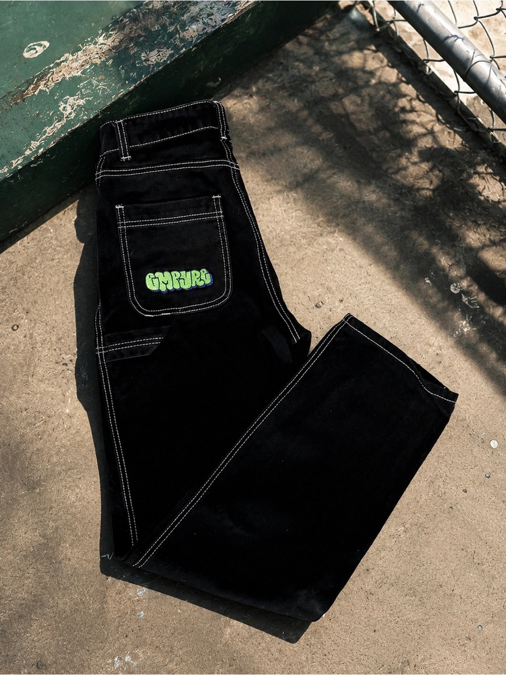 NEW Empyre Carpenter Jeans Relax LOOSE Y2K Skate Women's Size 0 Black Streetwear